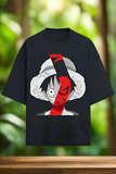 Striking One Piece Luffy Graphic T-Shirt with Bold Red Z Design